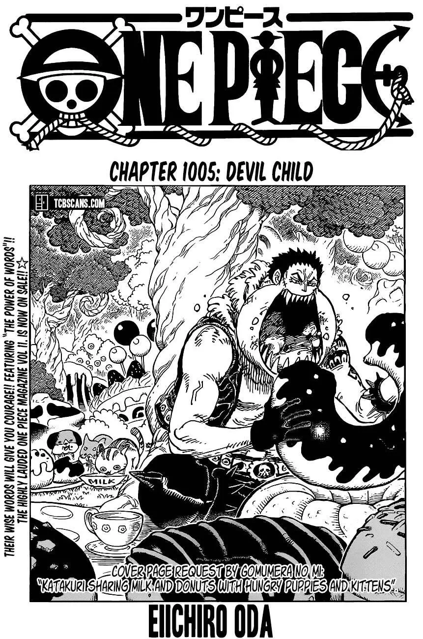 One Piece chương 1005, trang 1