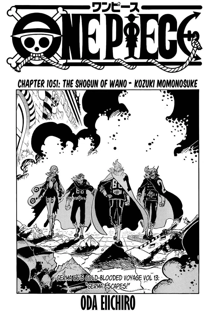 One Piece chương 1051, trang 1