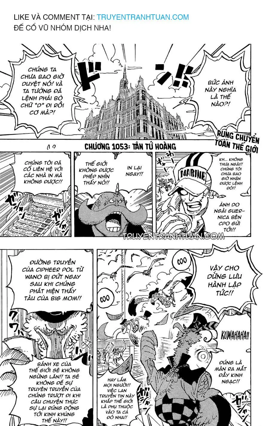 One Piece chương 1053, trang 1