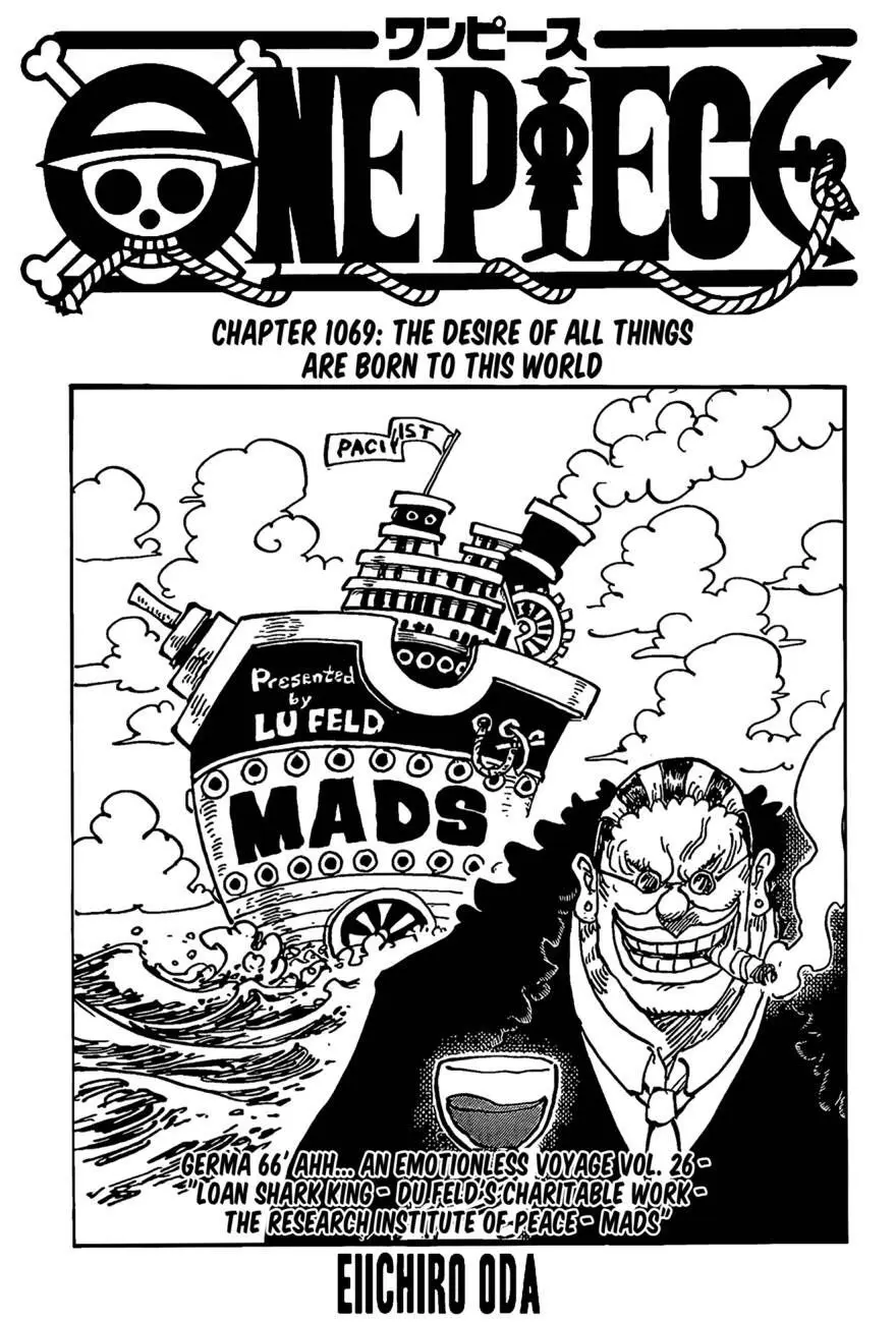 One Piece chương 1069, trang 1
