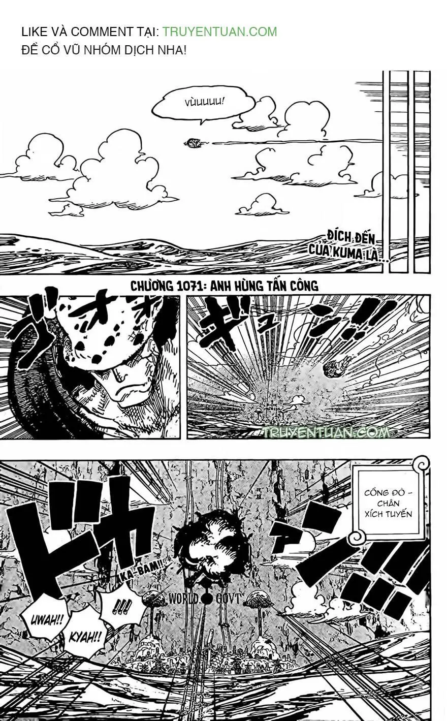 One Piece chương 1071, trang 1