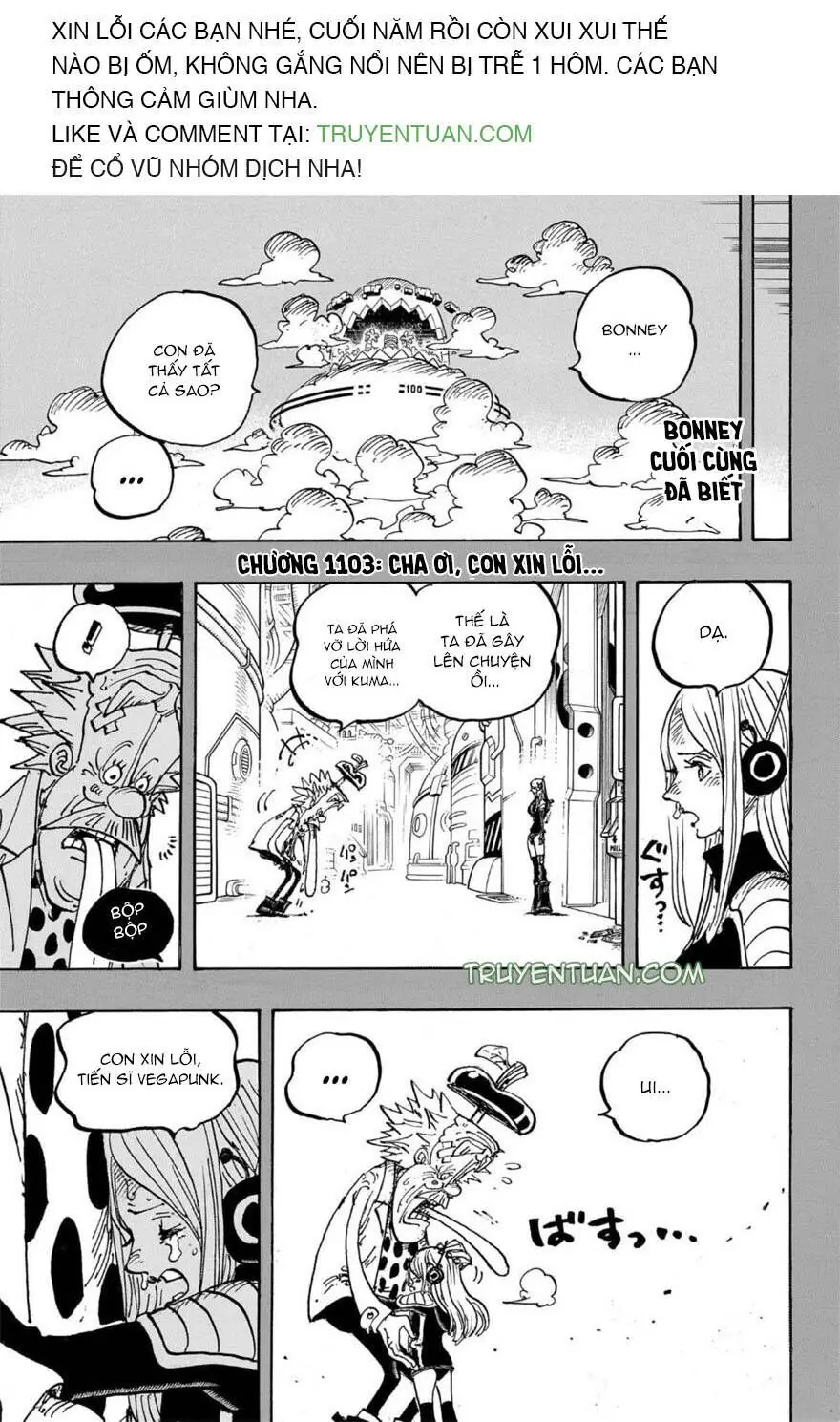 One Piece chương 1103, trang 5