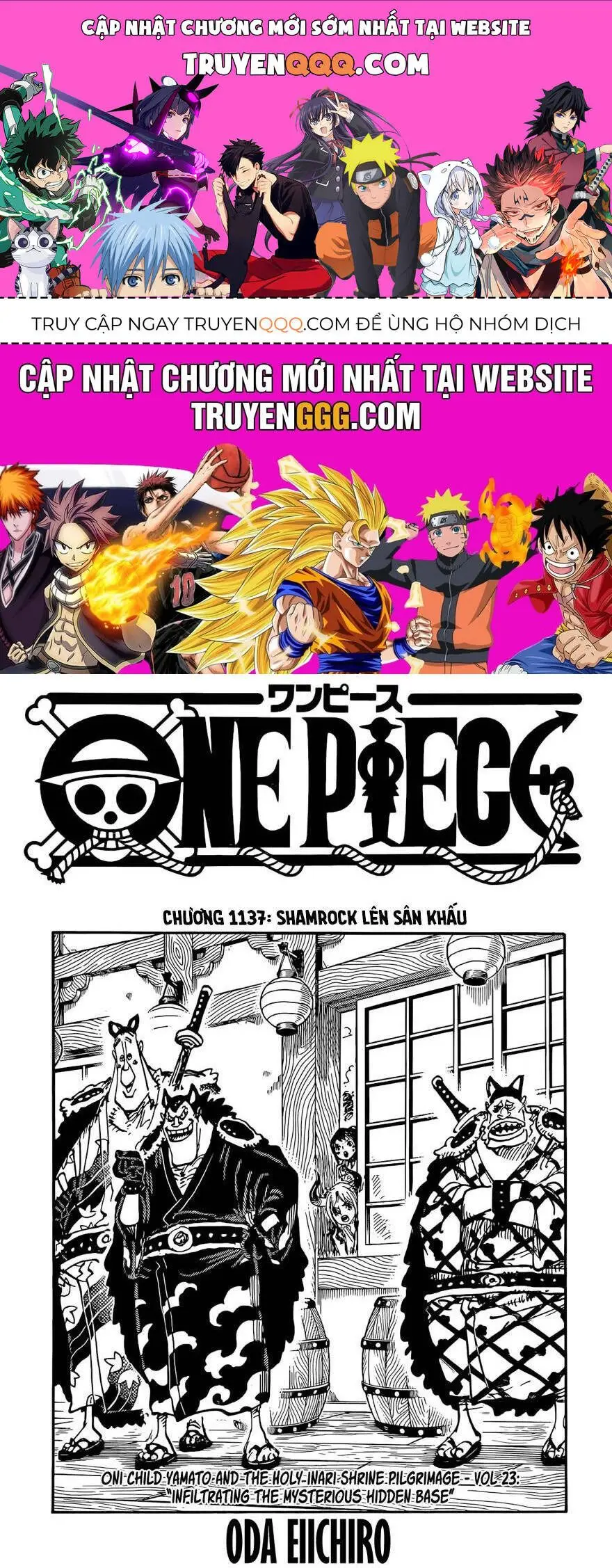 One Piece chương 1137, trang 1