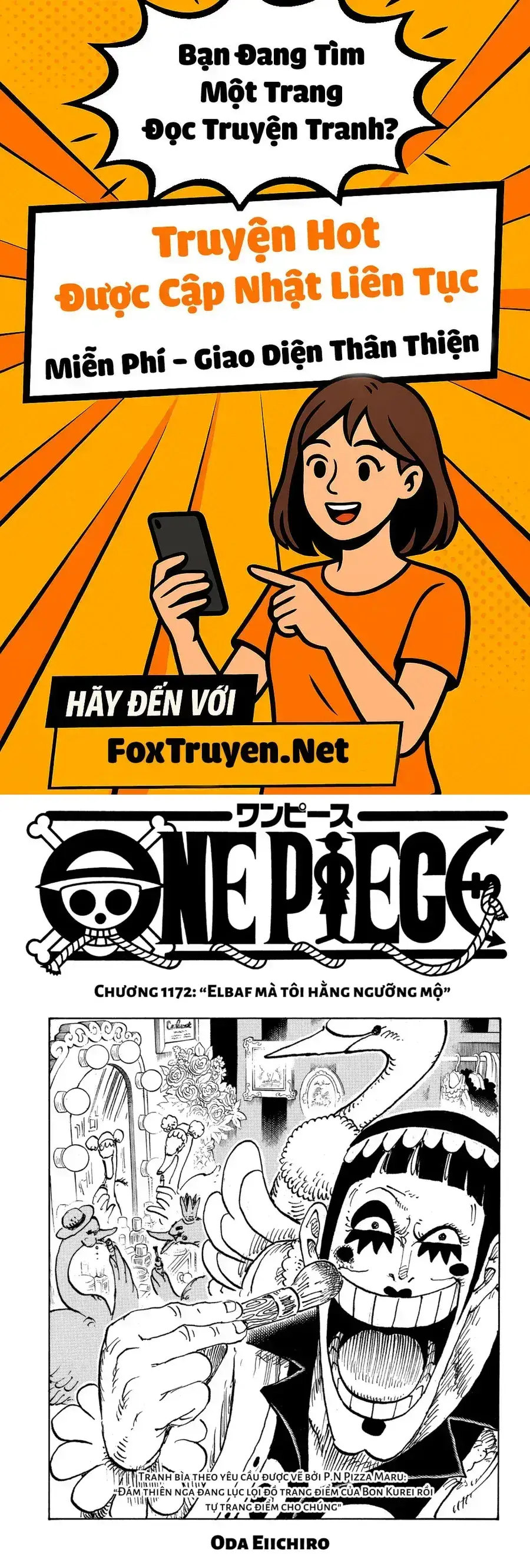 One Piece chương 1172, trang 1