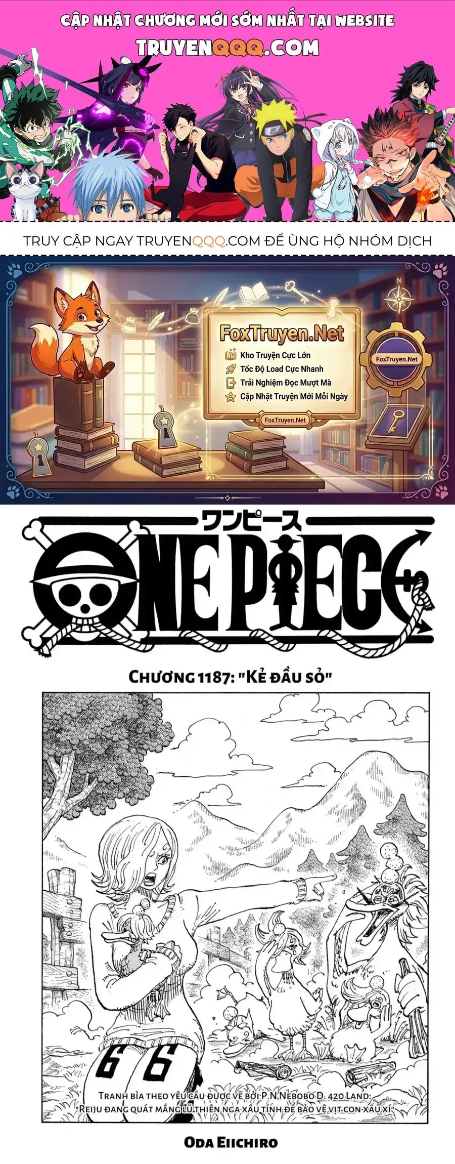 One Piece chương 1187, trang 1