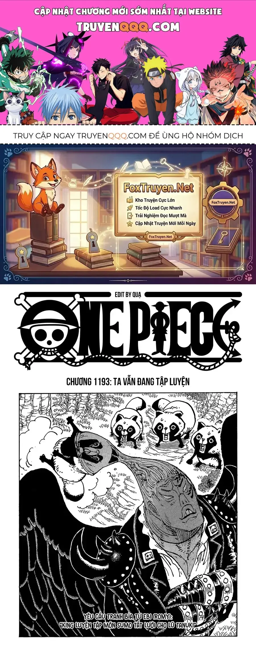 One Piece chương 1193, trang 1