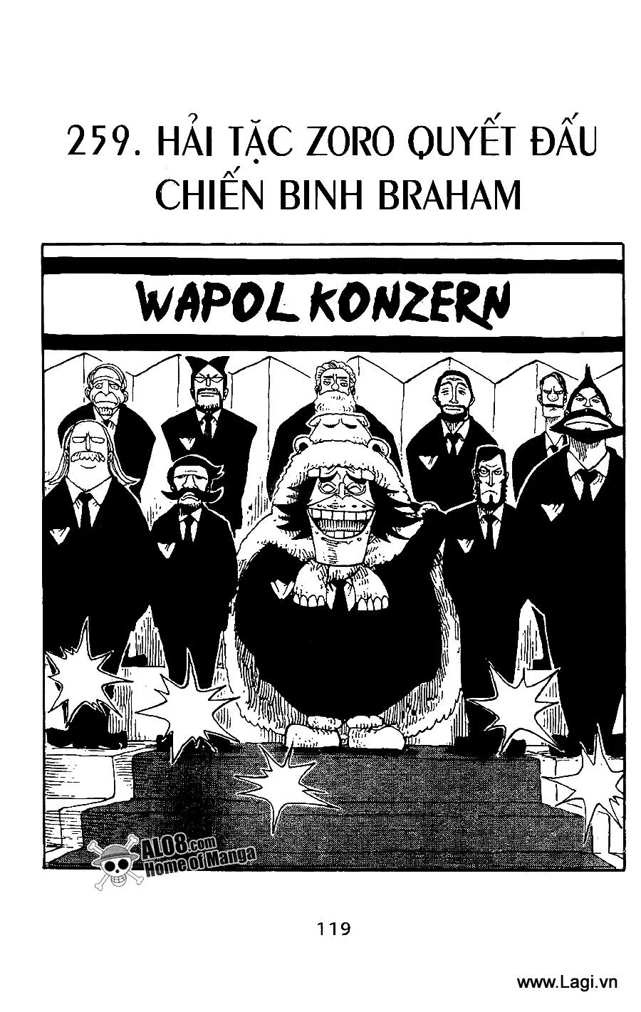 One Piece chương 259, trang 1