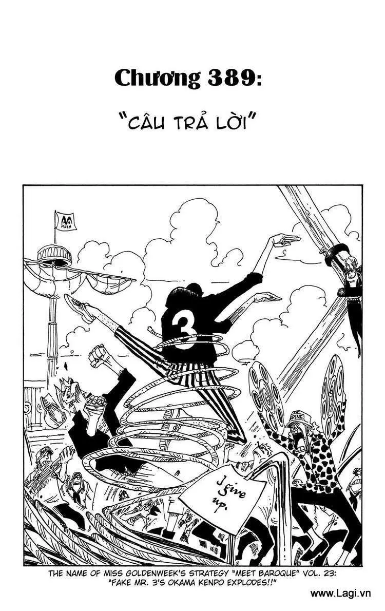 One Piece chương 389, trang 1