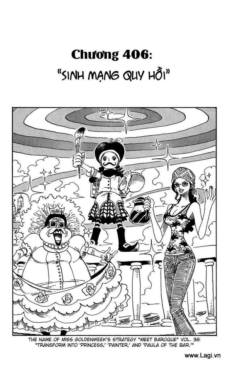 One Piece chương 406, trang 1
