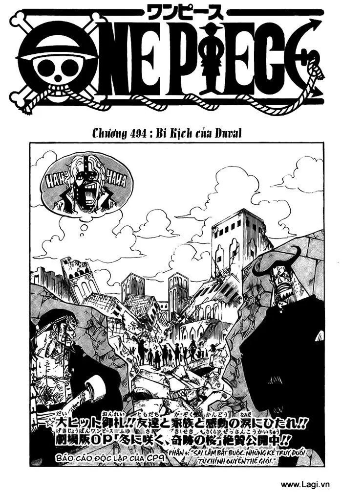 One Piece chương 494, trang 1