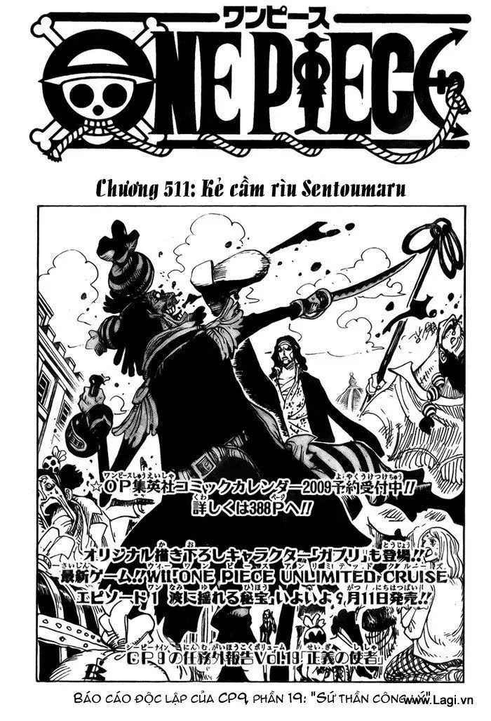 One Piece chương 511, trang 1