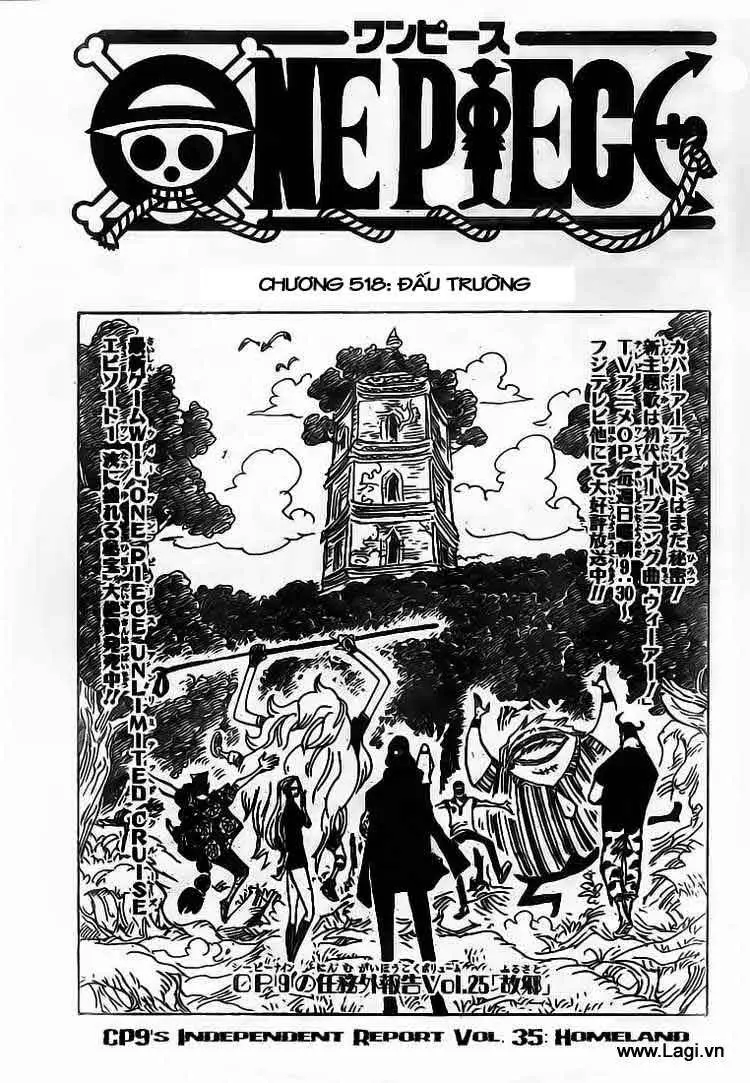 One Piece chương 518, trang 1