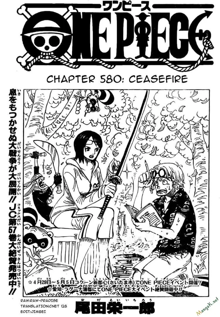One Piece chương 580, trang 1