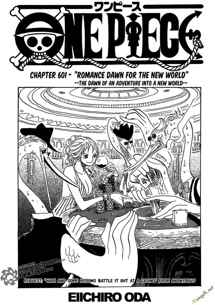 One Piece chương 601, trang 1