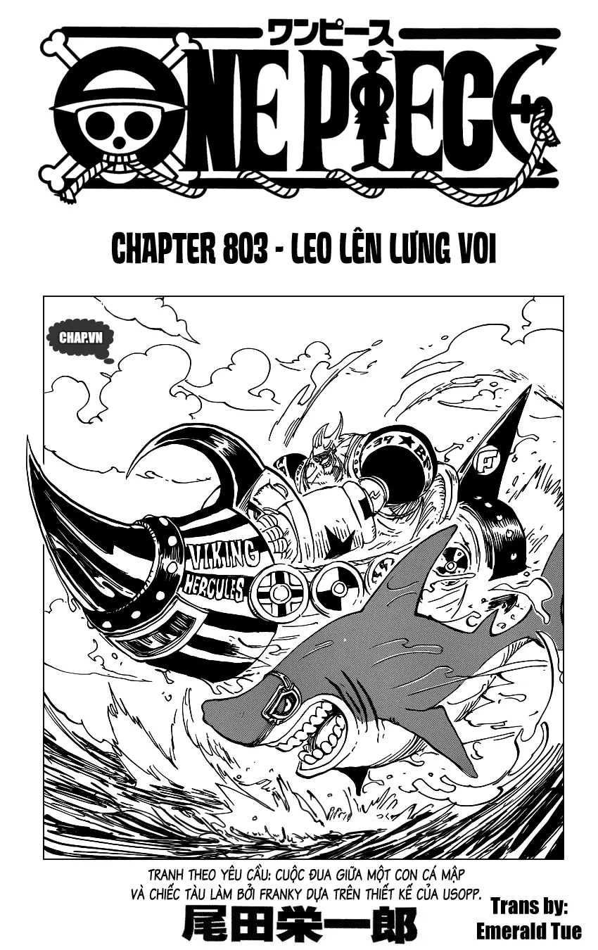 One Piece chương 803, trang 1