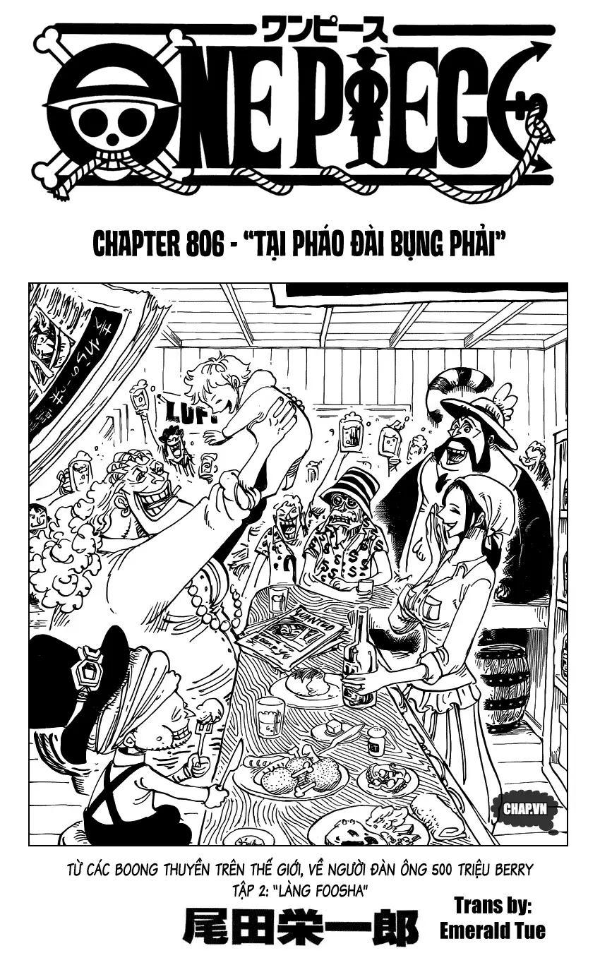 One Piece chương 806, trang 1