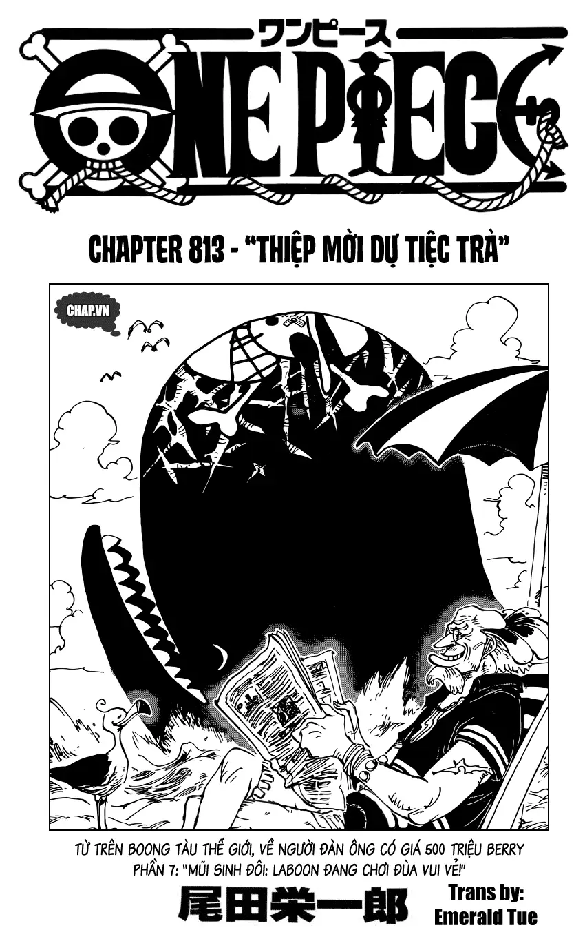 One Piece chương 813, trang 1