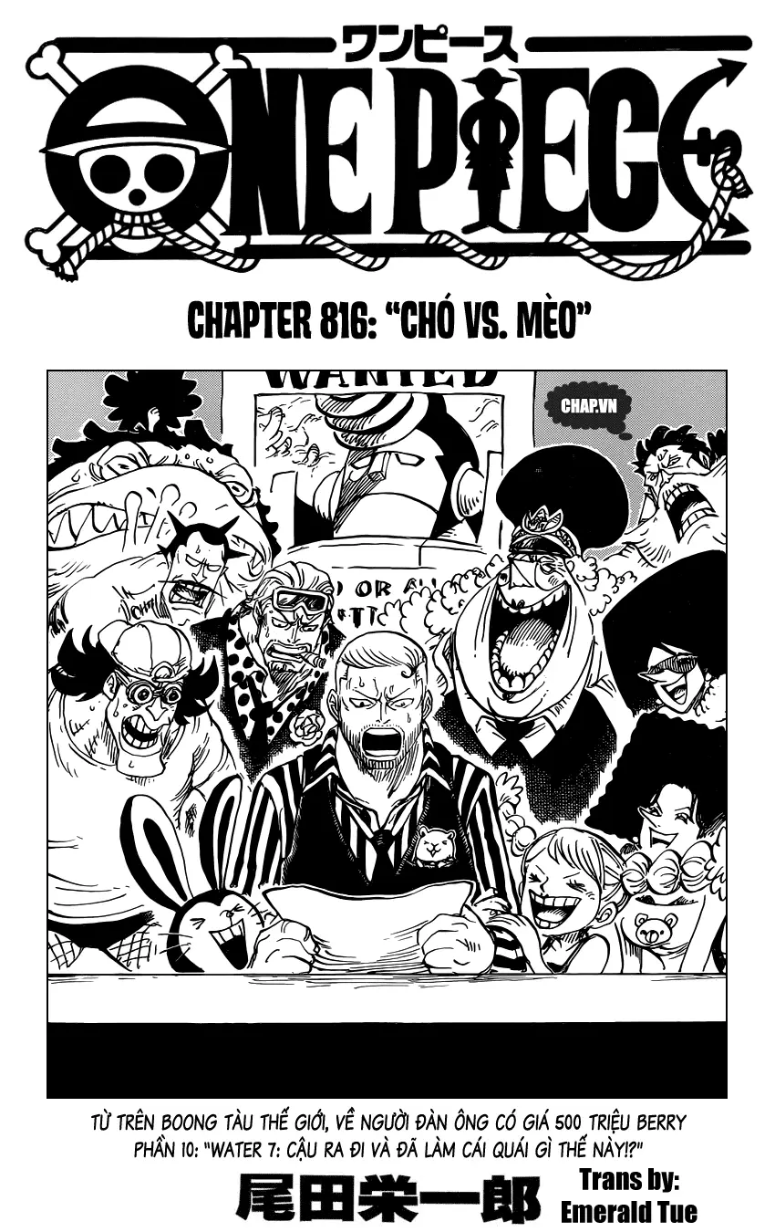 One Piece chương 816, trang 1