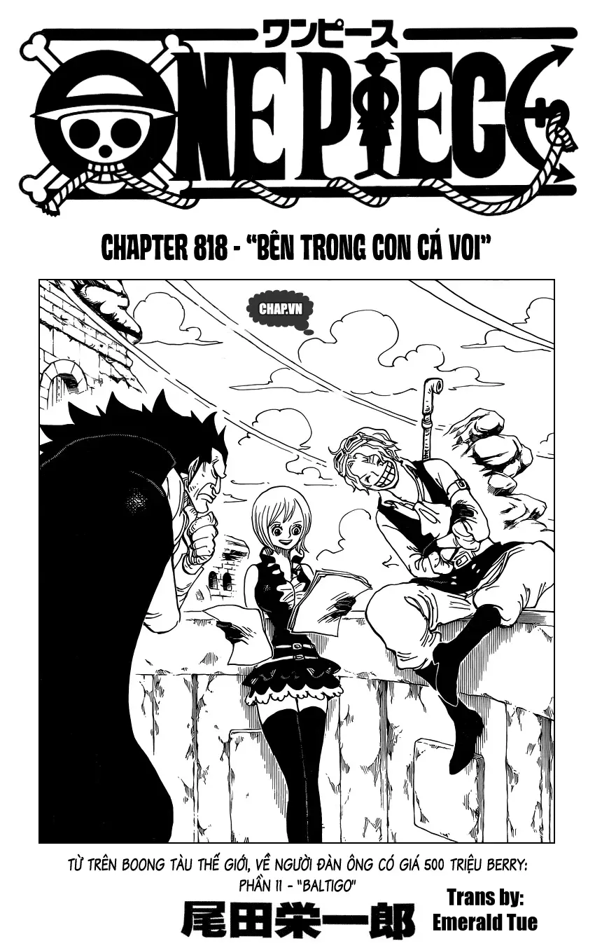 One Piece chương 818, trang 1