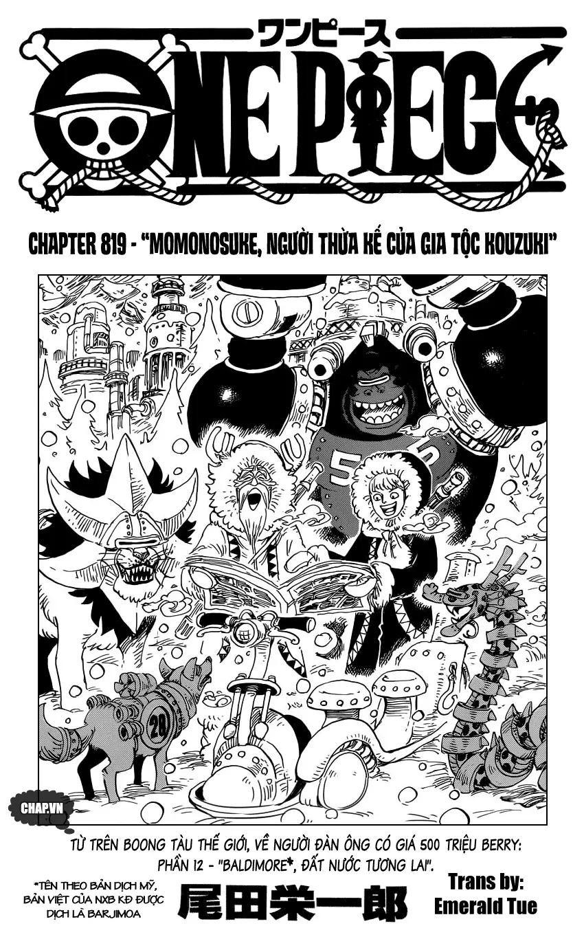 One Piece chương 819, trang 1