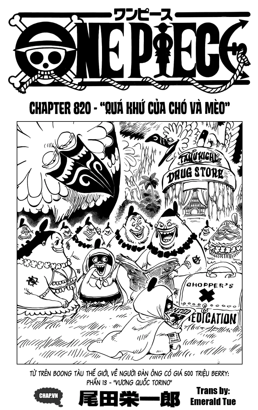 One Piece chương 820, trang 1