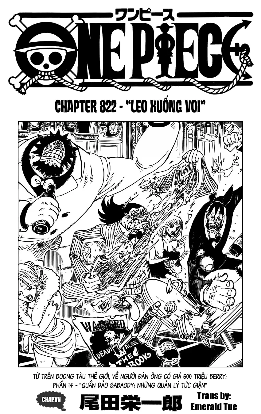 One Piece chương 822, trang 1