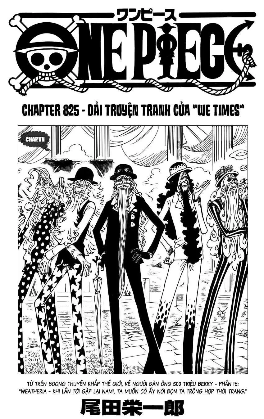 One Piece chương 825, trang 1