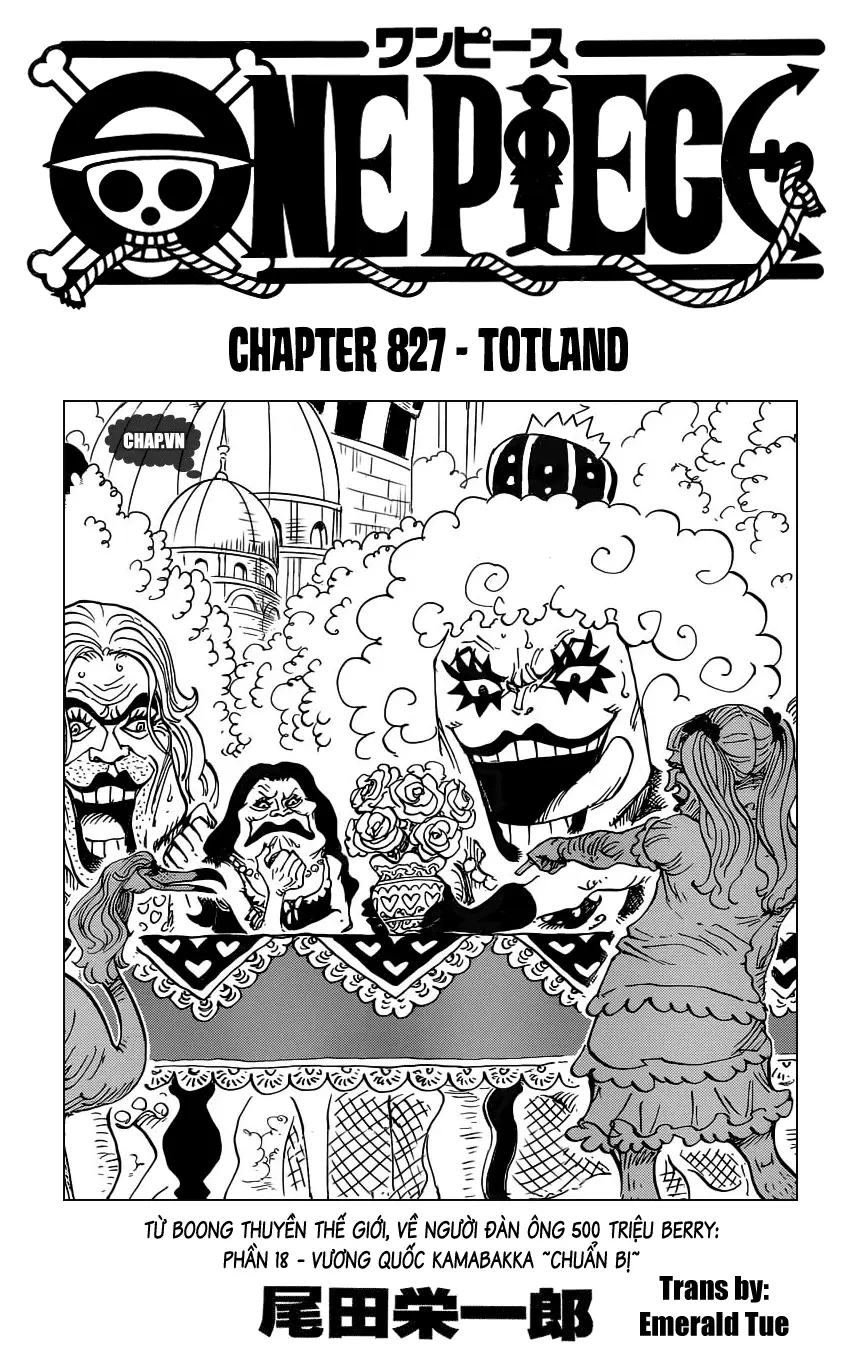 One Piece chương 827, trang 1