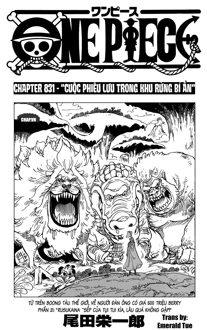 One Piece chương 831, trang 1