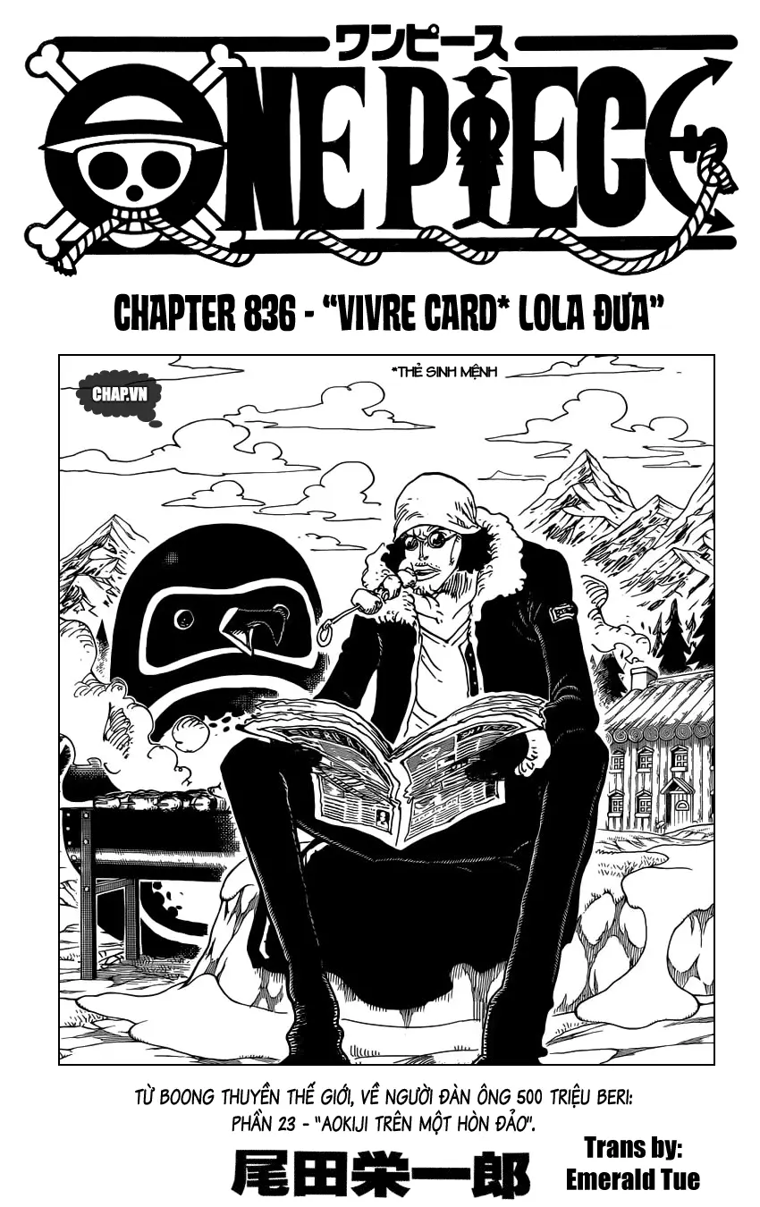 One Piece chương 836, trang 1