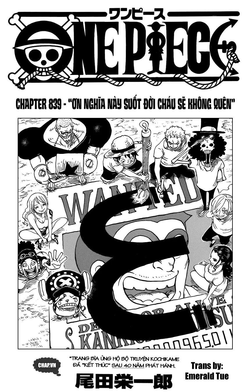 One Piece chương 839, trang 1