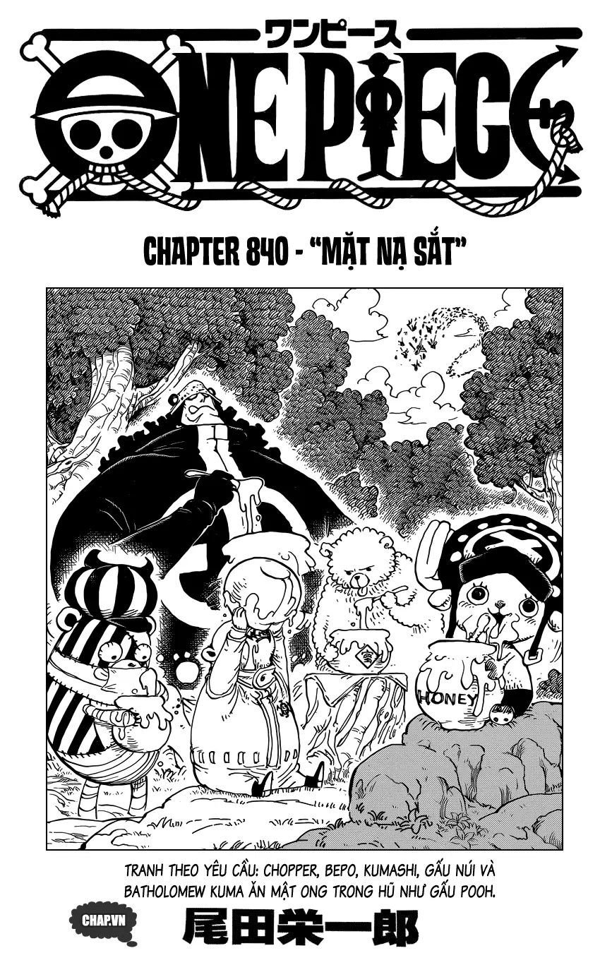 One Piece chương 840, trang 1