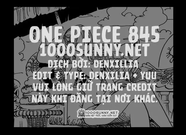 One Piece chương 845, trang 1