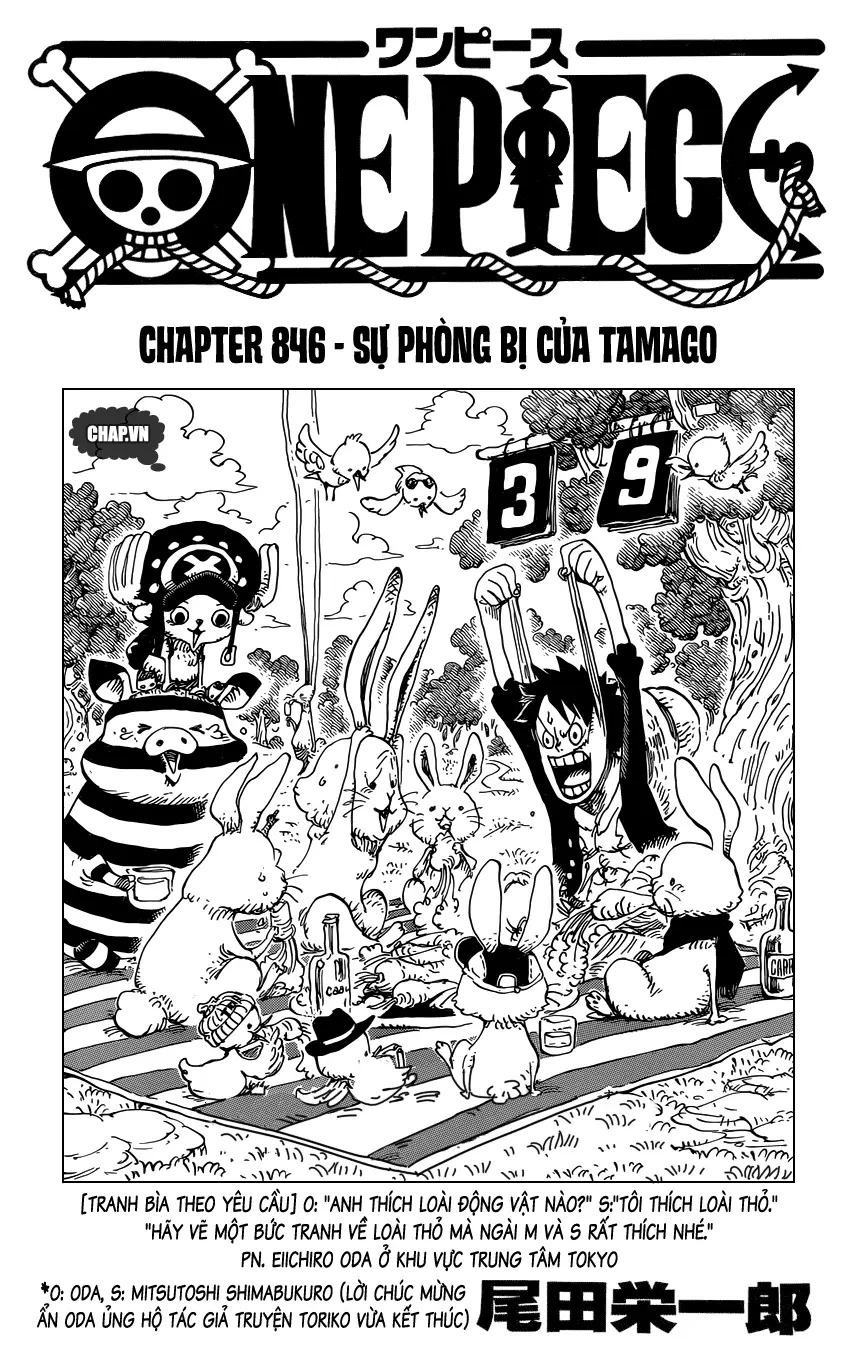 One Piece chương 846, trang 1