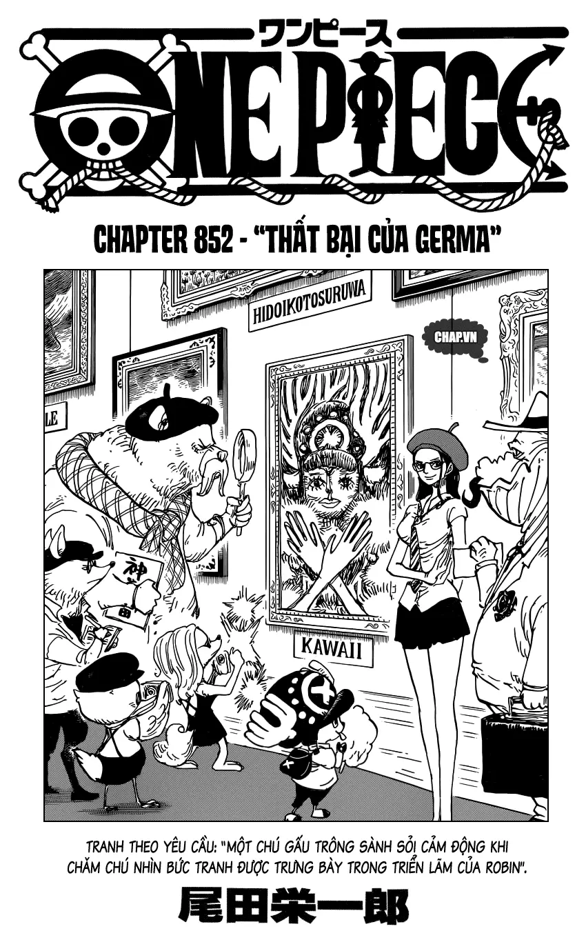 One Piece chương 852, trang 1