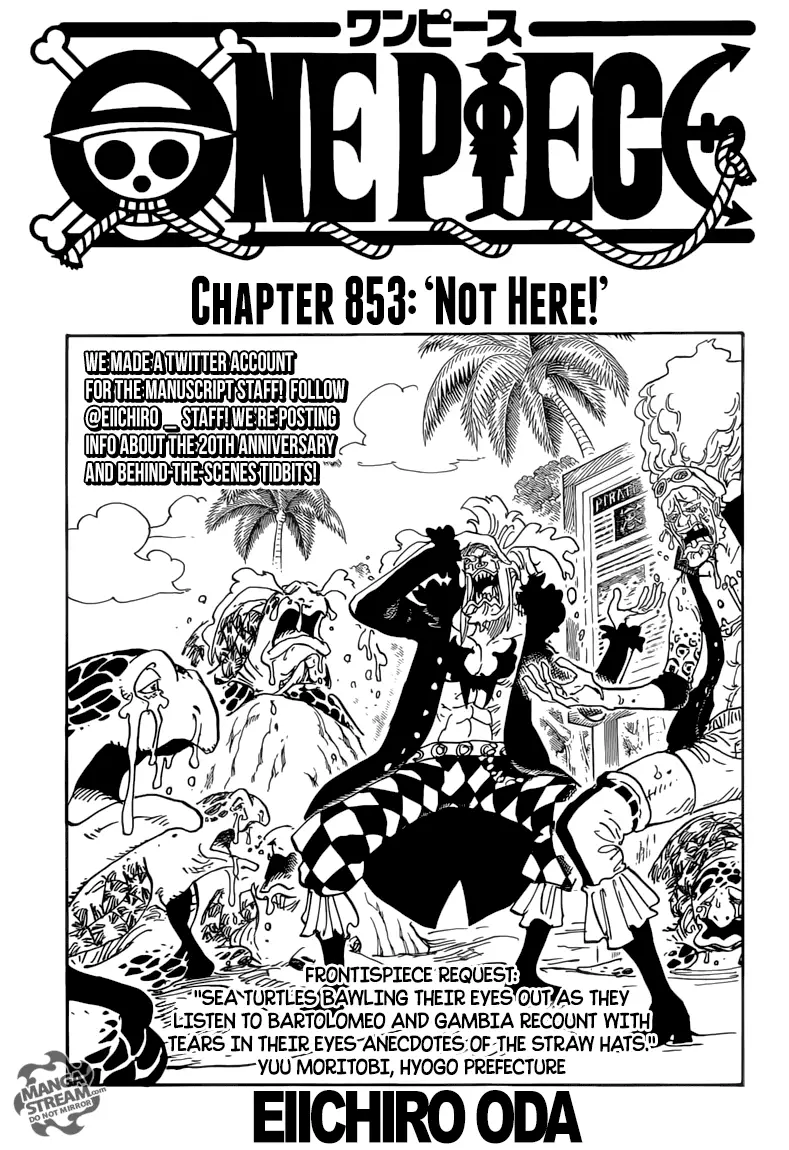 One Piece chương 853, trang 1