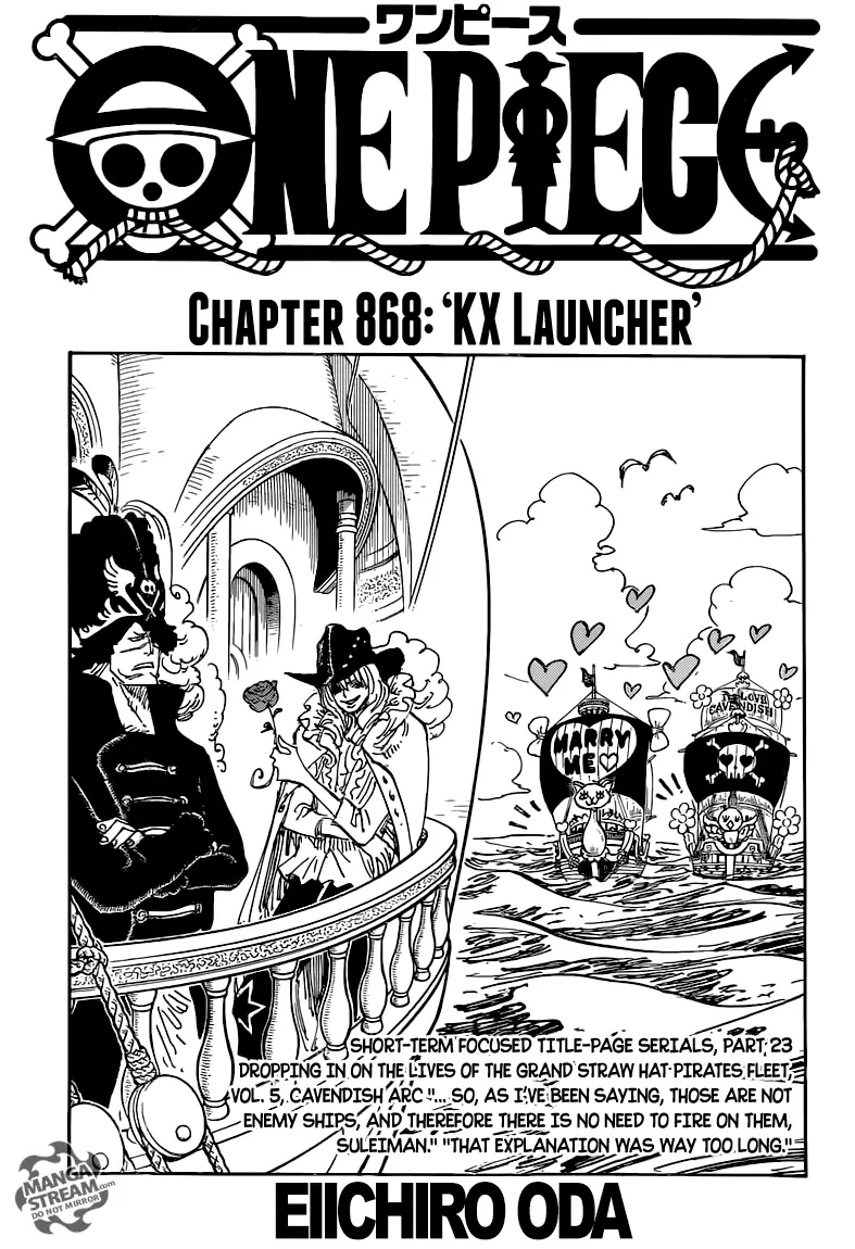 One Piece chương 868, trang 1