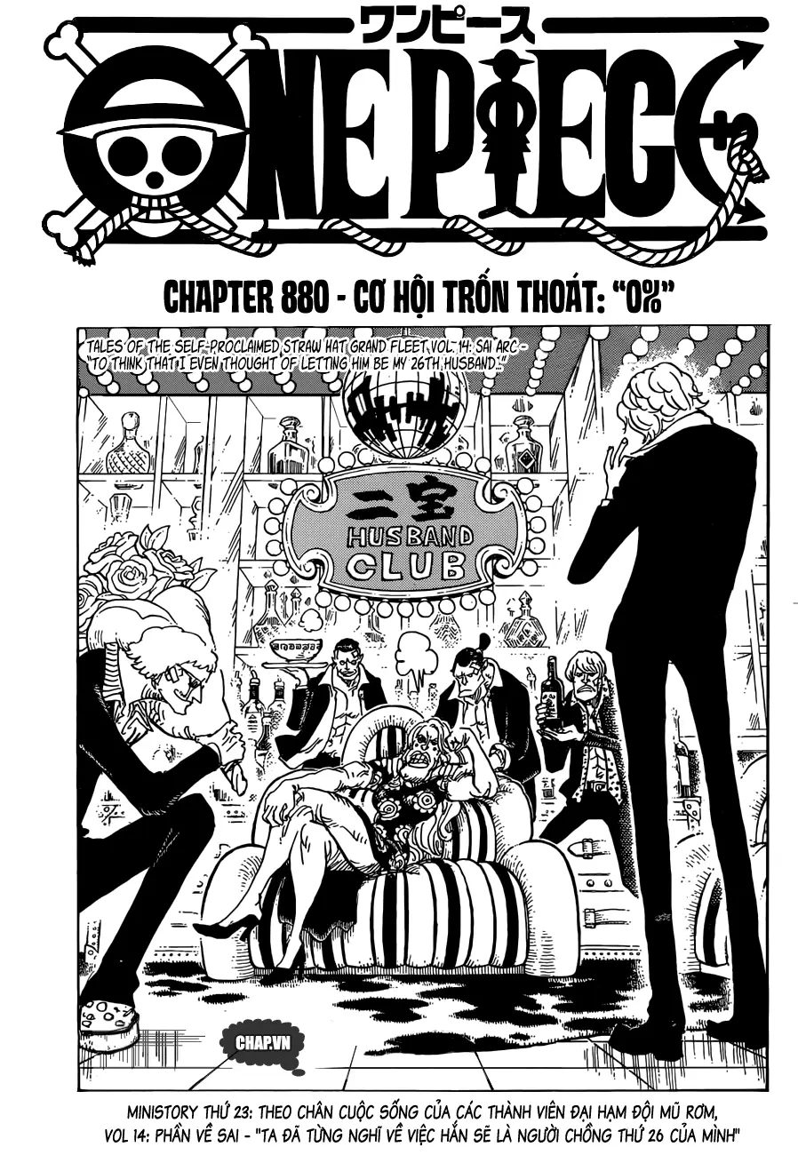 One Piece chương 880, trang 1