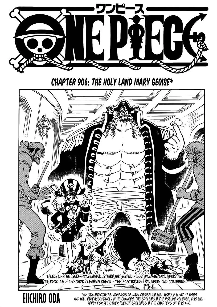One Piece chương 906, trang 1