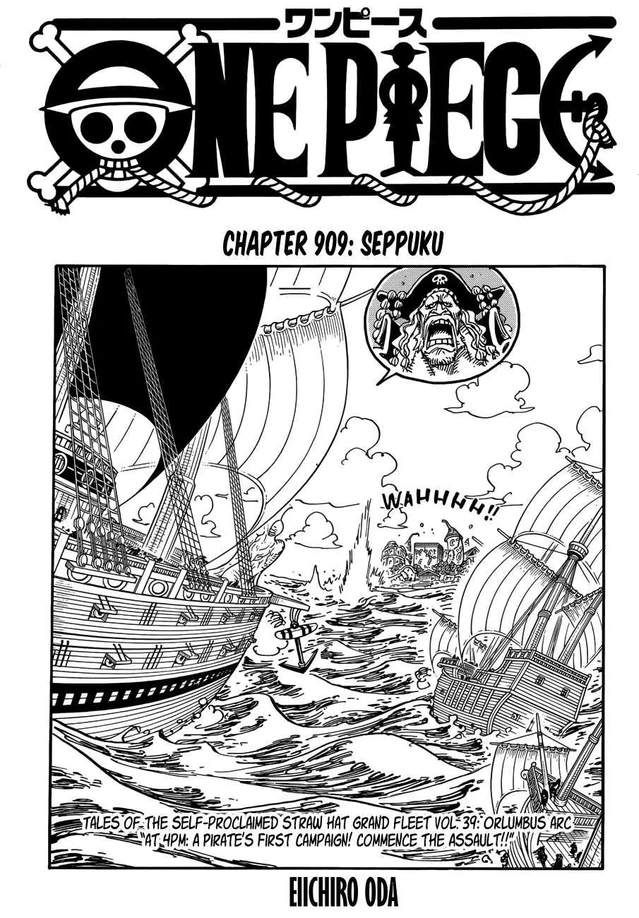 One Piece chương 909, trang 1