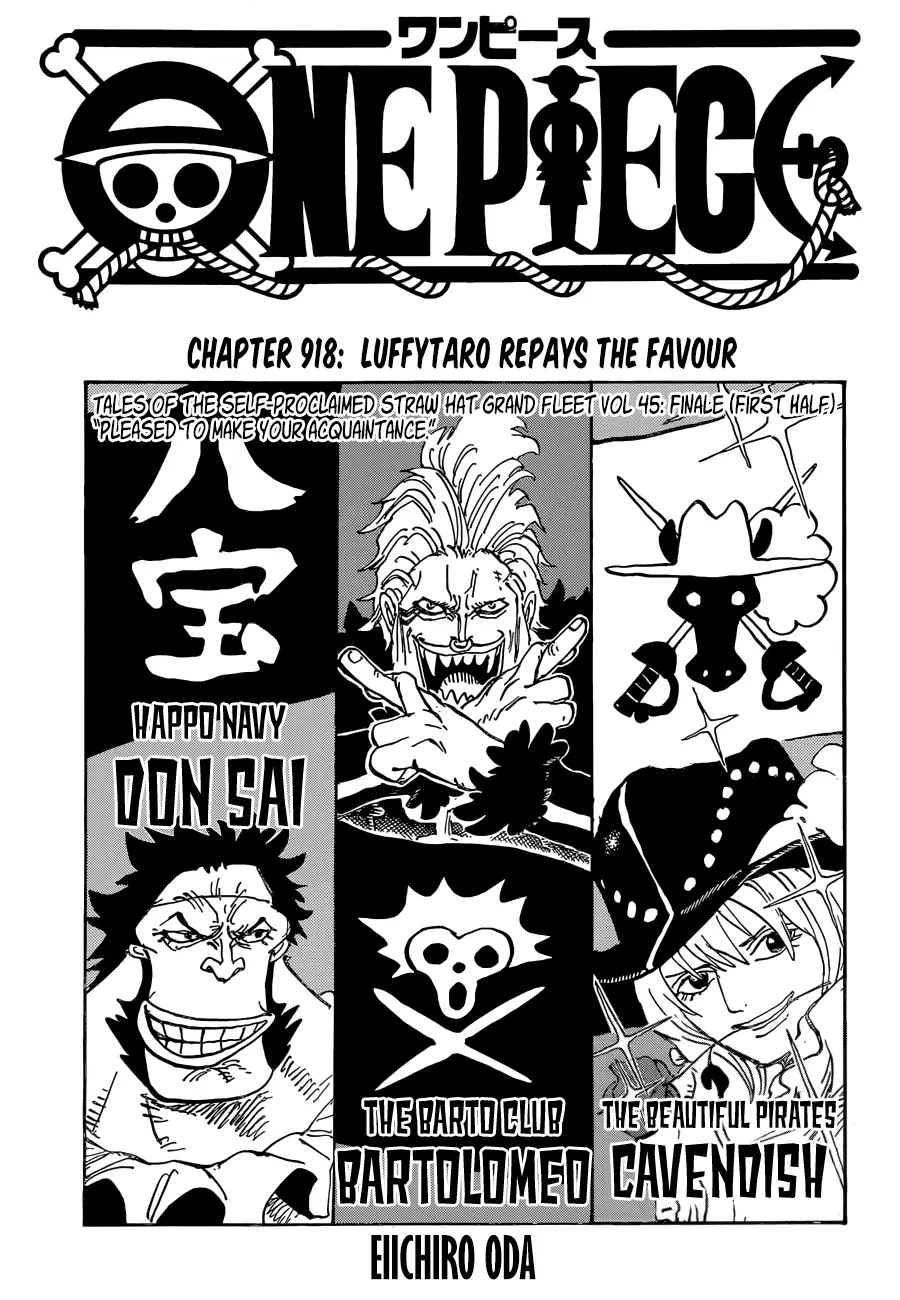 One Piece chương 918, trang 1