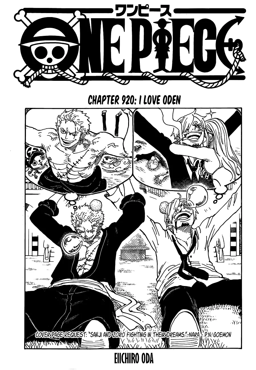 One Piece chương 920, trang 1