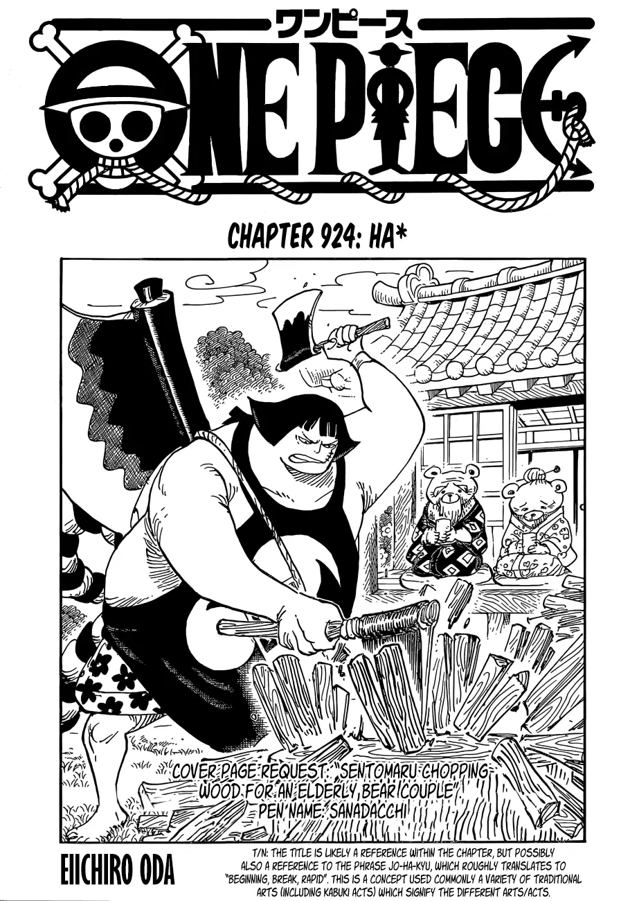 One Piece chương 924, trang 1