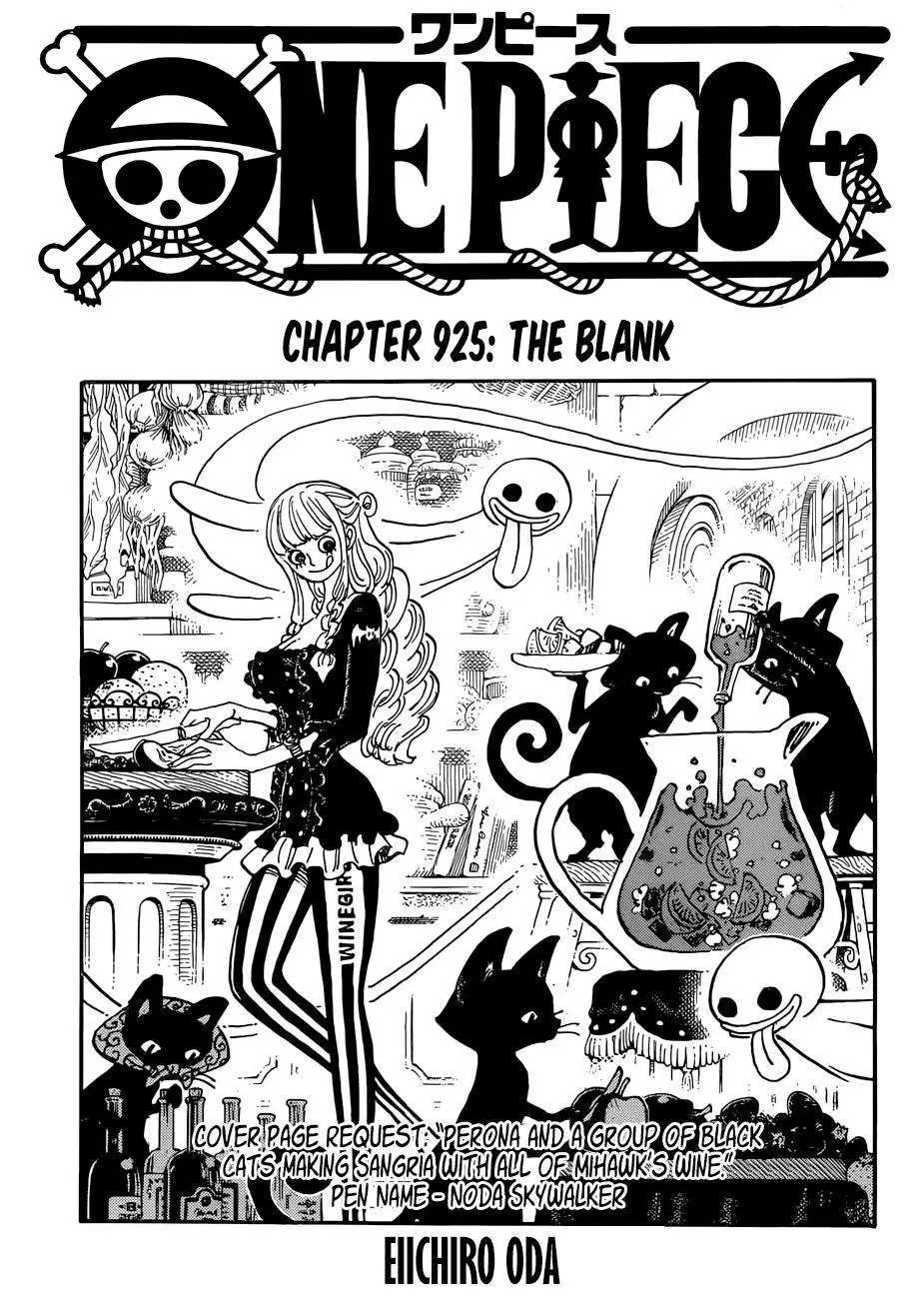One Piece chương 925, trang 1