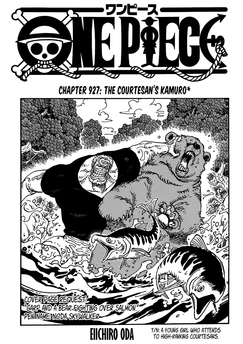 One Piece chương 927, trang 1