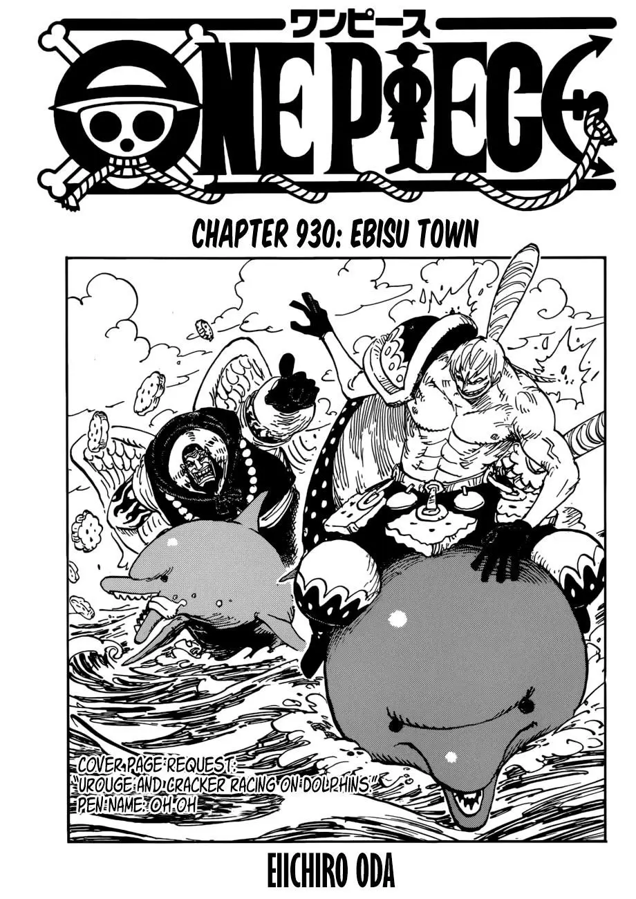 One Piece chương 930, trang 1