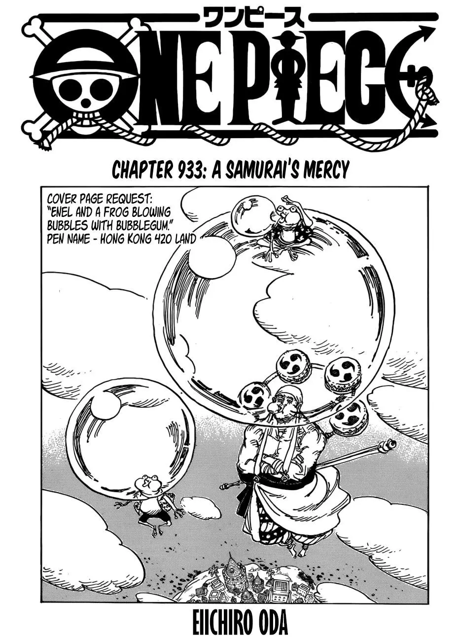 One Piece chương 933, trang 1