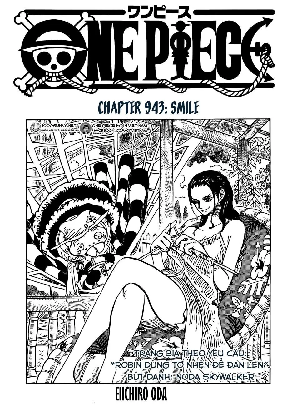 One Piece chương 943, trang 1