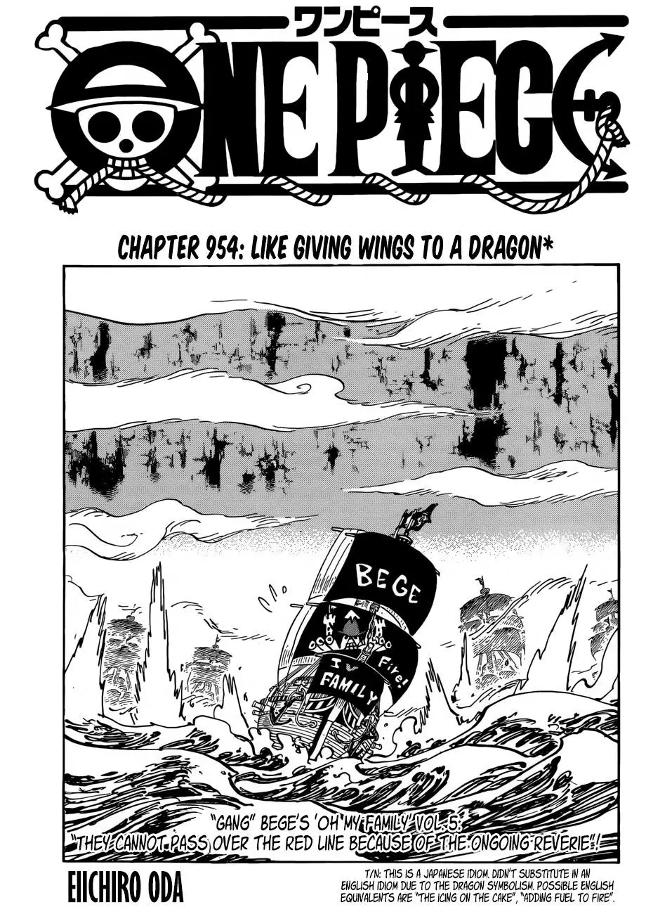 One Piece chương 954, trang 1