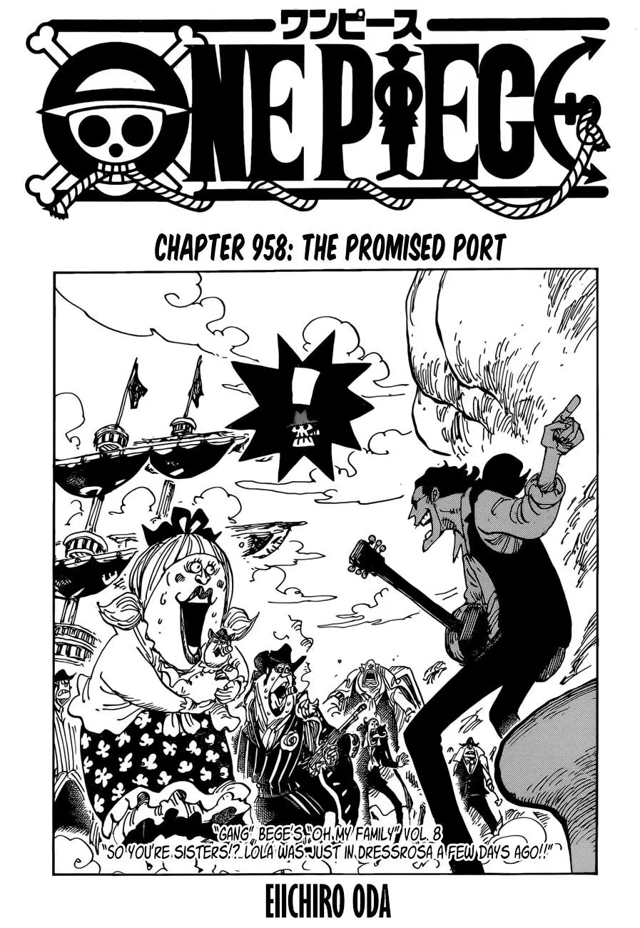 One Piece chương 958, trang 1